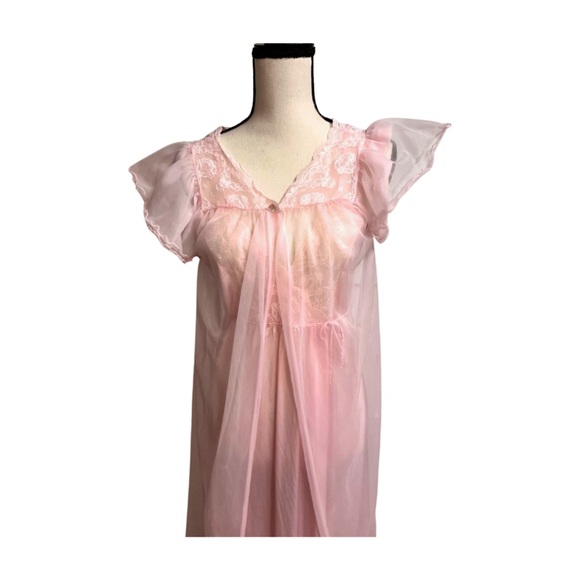 Vintage 1960’s Gilead Pink Peignoir Set Size M - Picture 8 of 8